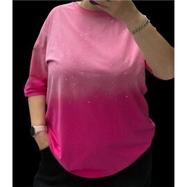 Фотография Футболка женская 205106 pink р.46-58 "Elena&Vika" недорого оптом от прямого поставщика