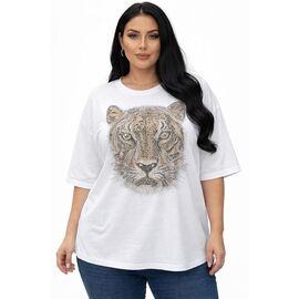 Фотография Футболка женская 25101 white р.46-48 "Elena&Vika" недорого оптом от прямого поставщика