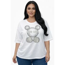 футболка жіноча 25102 white р.46-48 "Elena&Vika" недорого оптом від прямого постачальника