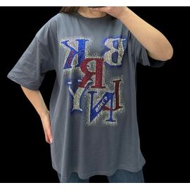 Фотография Футболка женская 25103 grey р.46-48 "Elena&Vika" недорого оптом от прямого поставщика