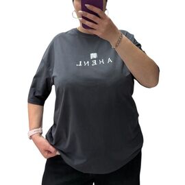 Фотография Футболка женская 25108 grey р.46-58 "Elena&Vika" недорого оптом от прямого поставщика