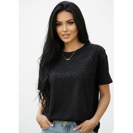 Фотография Футболка женская 26002 black р.52-56 "Elena&Vika" недорого оптом от прямого поставщика