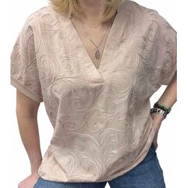 футболка жіноча 26003 beige р.48-54 "Elena&Vika" недорого оптом від прямого постачальника