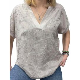 футболка жіноча 26003 l.grey р.48-54 "Elena&Vika" недорого оптом від прямого постачальника