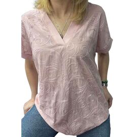 футболка жіноча 26003 powder р.48-54 "Elena&Vika" недорого оптом від прямого постачальника