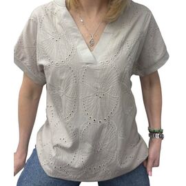 футболка жіноча 26004 l.beige р.48-54 "Elena&Vika" недорого оптом від прямого постачальника