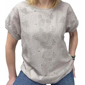 футболка жіноча 26005 grey р.48-54 "Elena&Vika" недорого оптом від прямого постачальника
