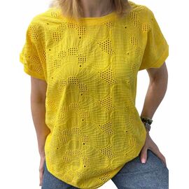 футболка жіноча 26005 yellow р.48-54 "Elena&Vika" недорого оптом від прямого постачальника