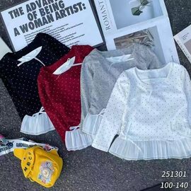 Фотография Свитер детский на девочку 251301 wine р.2-6 "Фунтик" недорого оптом от прямого поставщика