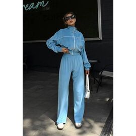 Фотография Костюм спортивный женский тёплый 1179 l.blue р.42-52 "FEMZONE" недорого оптом от прямого поставщика