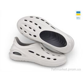 Крокси чоловічі легкі Літо CM137 сірий (6 пар р.41-45) "Rai shoes" недорого оптом від прямого постачальника