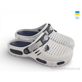 Крокси чоловічі легкі Літо CM118 білий (6 пар р.41-45) "Rai shoes" недорого оптом від прямого постачальника