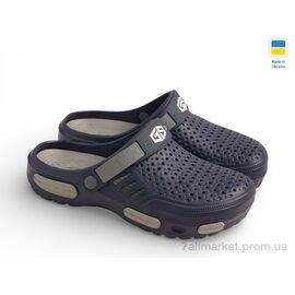 Крокси чоловічі легкі Літо CM118 синій (6 пар р.41-45) "Rai shoes" недорого оптом від прямого постачальника
