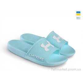 Шльопанці жіночі полегшені Літо DS60 бірюза (8 пар р.36-41) "Rai shoes" недорого оптом від прямого постачальника