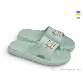 Шльопанці жіночі полегшені Літо DS68 бірюза (8 пар р.36-41) "Rai shoes" недорого оптом від прямого постачальника