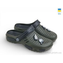 Фотография Кроксы детские летние Лето СД48 хакі (6 пар р.36-41) "Rai shoes" недорого оптом от прямого поставщика