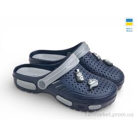 Фотография Кроксы детские летние Лето СД48 синій (6 пар р.36-41) "Rai shoes" недорого оптом от прямого поставщика