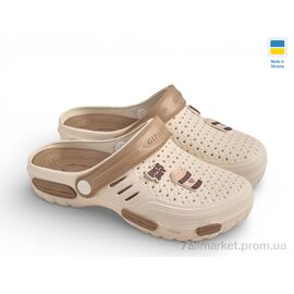 Крокси жіночі літні Літо СД48 кремовий (6 пар р.36-41) "Rai shoes" недорого оптом від прямого постачальника