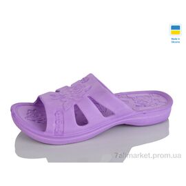 Фотография Шлепки женские облегченные Лето 033 бузковий (6 пар р.36-41) "Alex" недорого оптом от прямого поставщика