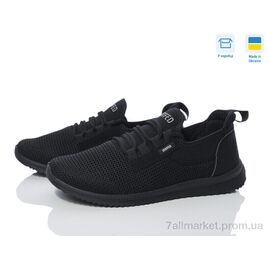 Фотография Кроссовки мужские модные Лето 3924 чорний (6 пар р.41-45) "Paolla" недорого оптом от прямого поставщика