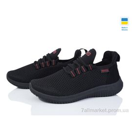 Фотография Кроссовки женские модные Лето 5020 чорний-червоний (6 пар р.37-41) "Paolla" недорого оптом от прямого поставщика