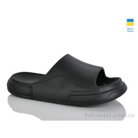 Фотография Шлепки мужские пляжные Лето 240 чорний (8 пар р.41-46) "Крок" недорого оптом от прямого поставщика