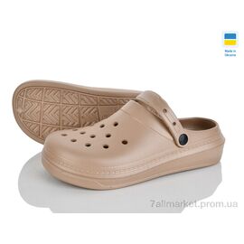 Фотография Кроксы женские летние Лето E161 мокко (6 пар р.36-41) "Rai shoes" недорого оптом от прямого поставщика