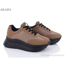 Кросівки жіночі модні Весна/осінь F62 khaki піна (6 пар р.36-41) "Ailaifa" недорого оптом від прямого постачальника