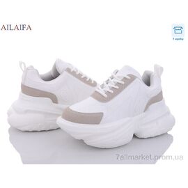 Кросівки жіночі модні Весна/осінь 8201 white (6 пар р.36-41) "Ailaifa" недорого оптом від прямого постачальника
