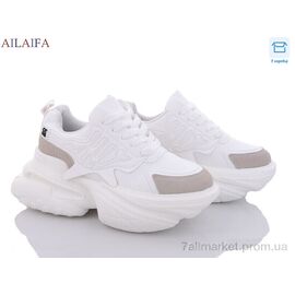 Кросівки жіночі модні Весна/осінь 8209 white (6 пар р.36-41) "Ailaifa" недорого оптом від прямого постачальника