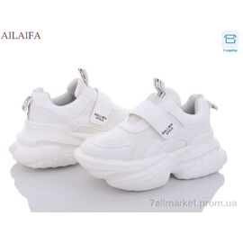 Фотография Кроссовки женские модные Весна/осень 8205 white (6 пар р.36-41) "Ailaifa" недорого оптом от прямого поставщика