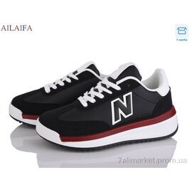 Фотография Кроссовки женские модные Весна/осень NR006 black-white (8 пар р.36-41) "Ailaifa" недорого оптом от прямого поставщика