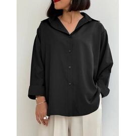 Фотография Блузка женская 1183 black р.42-58 "FEMZONE" недорого оптом от прямого поставщика