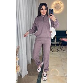 Фотография Костюм спортивный женский тёплый 6030 d.beige р.42-52 "LINDA" недорого оптом от прямого поставщика