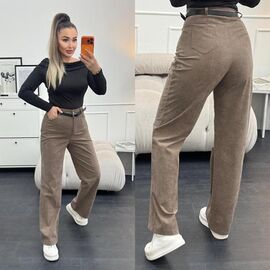 Фотография Штаны женские 9072 beige р.42-52 "LINDA" недорого оптом от прямого поставщика