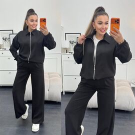 Фотография Костюм женский 9073 black р.42-48 "LINDA" недорого оптом от прямого поставщика