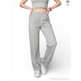 Спортивні штани жіночі Весна/осінь 10048 сірий міланж (4 шт. р.сітка2XL-5XL) "Margo" недорого оптом від прямого постачальника