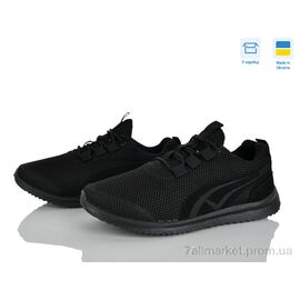 Фотография Кроссовки мужские модные Весна/осень 3928MF чорний (6 пар р.41-45) "Paolla" недорого оптом от прямого поставщика