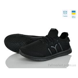 Фотография Кроссовки мужские модные Весна/осень 3940MF чорний (6 пар р.41-45) "Paolla" недорого оптом от прямого поставщика