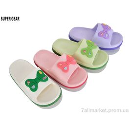 Шльопанці жіночі полегшені Літо PV7793 mix (12 пар р.36-41) "Super Gear" недорого оптом від прямого постачальника