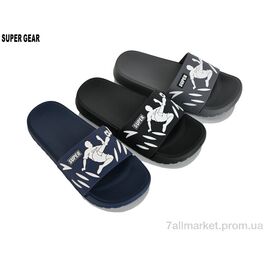 Фотография Шлепки детские летние Лето PV7790 mix (12 пар р.36-41) "Super Gear" недорого оптом от прямого поставщика