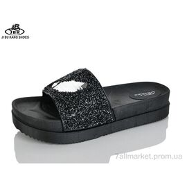 Фотография Шлепки женские облегченные Лето 01-752 black (12 пар р.36-41) "Jibukang" недорого оптом от прямого поставщика