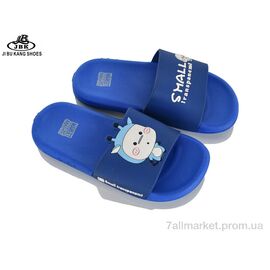 Фотография Шлепки детские летние Лето 0831-01 blue (8 пар р.30-35) "Jibukang" недорого оптом от прямого поставщика
