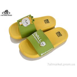 Фотография Шлепки детские летние Лето 0831-01 yellow (8 пар р.30-35) "Jibukang" недорого оптом от прямого поставщика