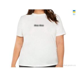 Футболка жіноча Літо 9-1MU білий (4 шт. р.сіткаS-XL) "Sport style" недорого оптом від прямого постачальника