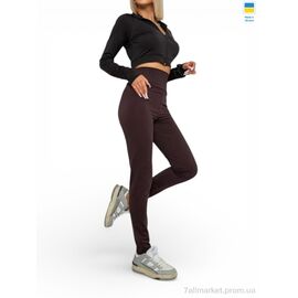 Фотография Лосинсы женские Весна/осень N500 шоколад (4 шт. р.сетка S-XL) "Sport style" недорого оптом от прямого поставщика