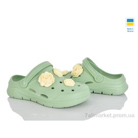 Крокси жіночі літні Літо 411 фісташки (8 пар р.37-41) "Golden Lion" недорого оптом від прямого постачальника