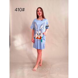 Фотография Туника женская молодёжная р-р универсал (2цв)"FLOWER" купить недорого от прямого поставщика