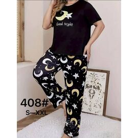 Фотография Пижама женская футболка+штаны р-ры S-XL"FLOWER" купить недорого от прямого поставщик