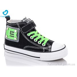 Фотография Кеды детские легкие Весна/осень 9111А зелений (8 пар р.31-37) "Comfort-baby" недорого оптом от прямого поставщика
